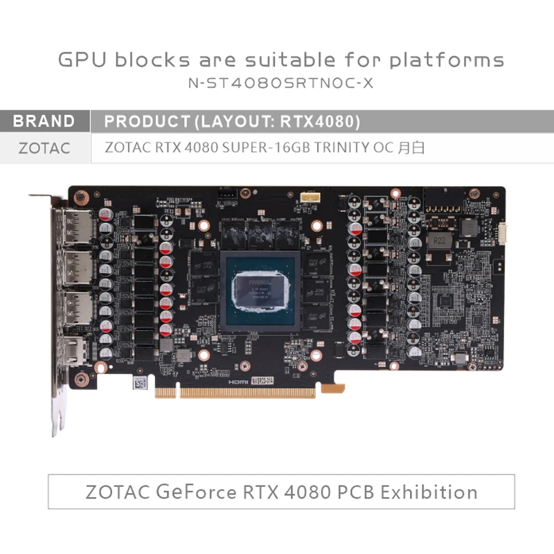 Bloque de refrigeración por ag - Rtx 4080 Water Cooling Block reseña y precio