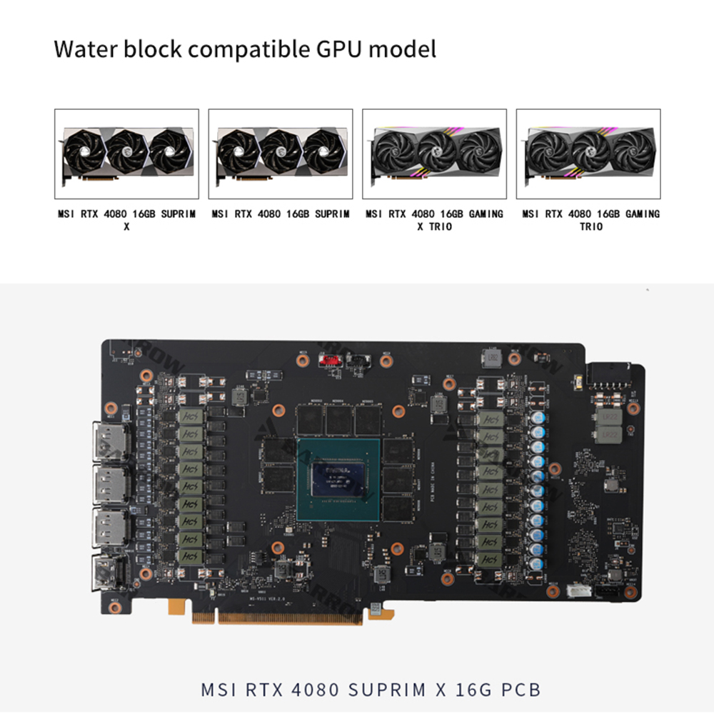Bloque de Refrigeración BARROW - Rtx 4080 Water Cooling Block reseña y precio